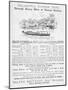 Notice of Sailings of Thames Steamers Operated by Salter Brothers of Folly Bridge Oxford-null-Mounted Art Print