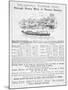 Notice of Sailings of Thames Steamers Operated by Salter Brothers of Folly Bridge Oxford-null-Mounted Art Print