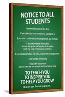 Notice to all Students Classroom Rules-null-Stretched Canvas