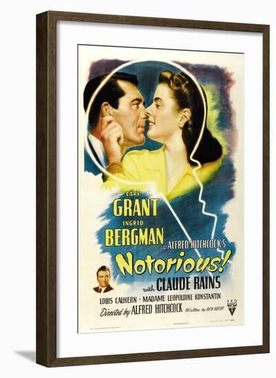 Notorious, 1946, Directed by Alfred Hitchcock-null-Framed Giclee Print