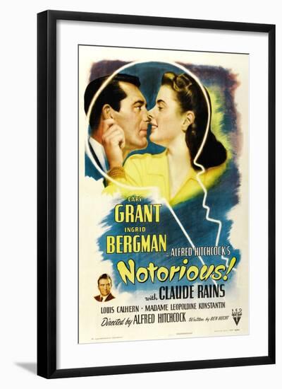 Notorious, 1946, Directed by Alfred Hitchcock-null-Framed Giclee Print