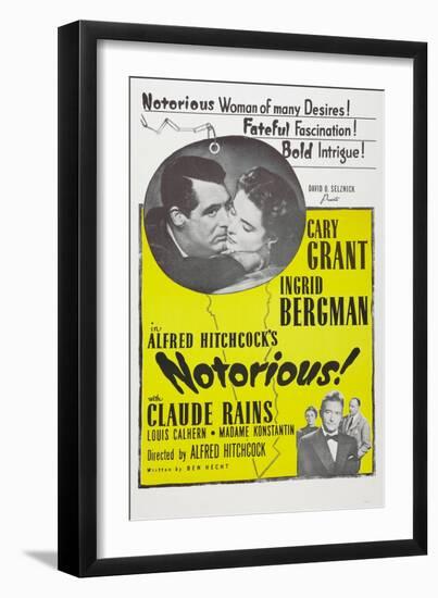 Notorious, 1946-null-Framed Art Print