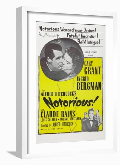 Notorious, 1946-null-Framed Art Print