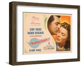 Notorious, Cary Grant, Ingrid Bergman, 1946-null-Framed Art Print