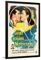 NOTORIOUS, Cary Grant, Ingrid Bergman, Claude Rains, 1946-null-Framed Art Print