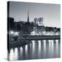 Notre Dame and Ile De La Cite, Paris, France-Jon Arnold-Stretched Canvas