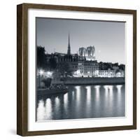 Notre Dame and Ile De La Cite, Paris, France-Jon Arnold-Framed Photographic Print