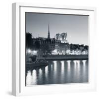 Notre Dame and Ile De La Cite, Paris, France-Jon Arnold-Framed Photographic Print