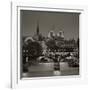 Notre Dame and Pont Des Arts, Paris, France-Jon Arnold-Framed Premium Photographic Print