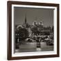 Notre Dame and Pont Des Arts, Paris, France-Jon Arnold-Framed Premium Photographic Print