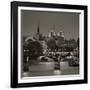 Notre Dame and Pont Des Arts, Paris, France-Jon Arnold-Framed Premium Photographic Print