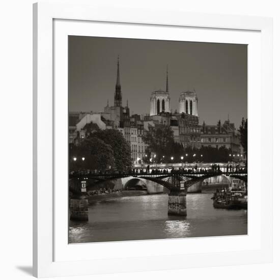 Notre Dame and Pont Des Arts, Paris, France-Jon Arnold-Framed Photographic Print