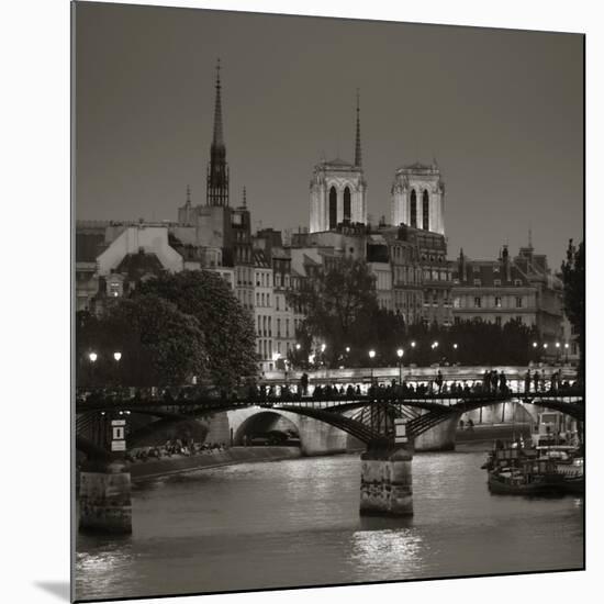 Notre Dame and Pont Des Arts, Paris, France-Jon Arnold-Mounted Photographic Print