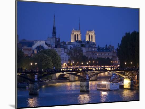 Notre Dame and Pont Des Arts, Paris, France-Jon Arnold-Mounted Photographic Print