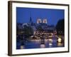 Notre Dame and Pont Des Arts, Paris, France-Jon Arnold-Framed Photographic Print