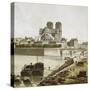 Notre-Dame and the Banks of the Seine in Paris, 1830, France-null-Stretched Canvas