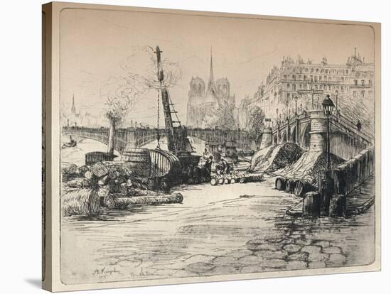 'Notre-Dame and the Quai de Bethune', 1915-AR Kempken-Stretched Canvas