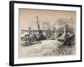 'Notre-Dame and the Quai de Bethune', 1915-AR Kempken-Framed Giclee Print