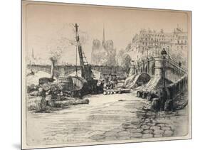 'Notre-Dame and the Quai de Bethune', 1915-AR Kempken-Mounted Giclee Print