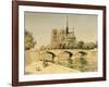 Notre Dame and the Seine-Jean Francois Raffaelli-Framed Giclee Print