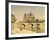 Notre Dame and the Seine-Jean Francois Raffaelli-Framed Giclee Print