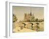 Notre Dame and the Seine-Jean Francois Raffaelli-Framed Giclee Print