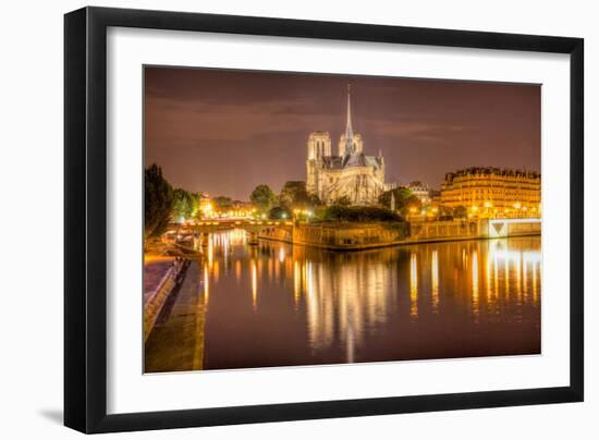Notre Dame at Night-harvepino-Framed Photographic Print