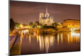 Notre Dame at Night-harvepino-Mounted Photographic Print