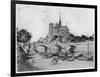 Notre Dame, C1870-1920-Jean Francois Raffaelli-Framed Giclee Print