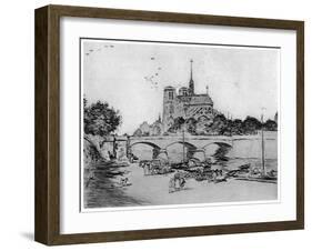 Notre Dame, C1870-1920-Jean Francois Raffaelli-Framed Giclee Print