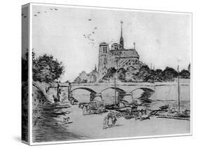 Notre Dame, C1870-1920-Jean Francois Raffaelli-Stretched Canvas