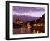 Notre Dame Cathedral and Ile Saint-Louis at Dusk, Paris, France, Europe-Pitamitz Sergio-Framed Photographic Print