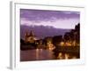 Notre Dame Cathedral and Ile Saint-Louis at Dusk, Paris, France, Europe-Pitamitz Sergio-Framed Photographic Print