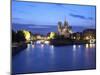 Notre Dame Cathedral and River Seine, Paris, France-Jon Arnold-Mounted Photographic Print