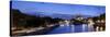 Notre Dame Cathedral and River Seine, Paris, France-Jon Arnold-Stretched Canvas