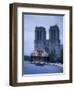 Notre Dame Cathedral and Taxi, Paris, France-Jon Arnold-Framed Photographic Print