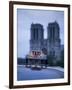 Notre Dame Cathedral and Taxi, Paris, France-Jon Arnold-Framed Photographic Print