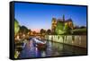 Notre Dame Cathedral and the River Seine, Paris, France, Europe-Gavin Hellier-Framed Stretched Canvas
