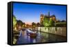 Notre Dame Cathedral and the River Seine, Paris, France, Europe-Gavin Hellier-Framed Stretched Canvas