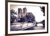 Notre Dame Cathedral and the Seine River, Paris, France-Russ Bishop-Framed Photographic Print