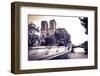 Notre Dame Cathedral and the Seine River, Paris, France-Russ Bishop-Framed Photographic Print