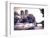 Notre Dame Cathedral and the Seine River, Paris, France-Russ Bishop-Framed Photographic Print