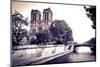 Notre Dame Cathedral and the Seine River, Paris, France-Russ Bishop-Mounted Photographic Print