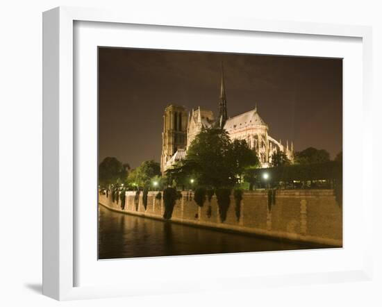 Notre Dame Cathedral at Night, Paris, France-Jim Zuckerman-Framed Photographic Print