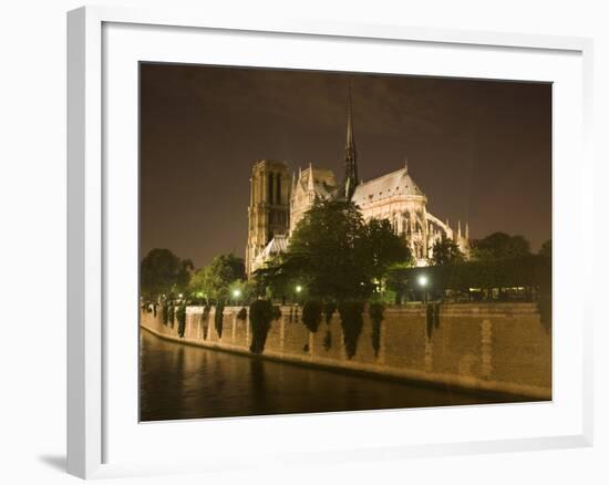 Notre Dame Cathedral at Night, Paris, France-Jim Zuckerman-Framed Photographic Print