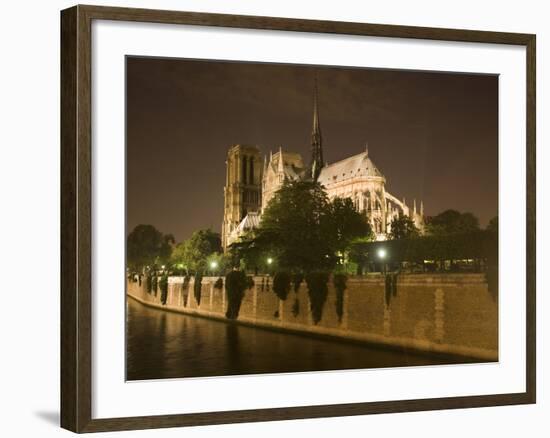 Notre Dame Cathedral at Night, Paris, France-Jim Zuckerman-Framed Photographic Print