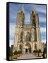 Notre Dame Cathedral Dating from the 14th Century, Coutances, Cotentin, Normandy, France, Europe-Guy Thouvenin-Framed Stretched Canvas