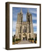 Notre Dame Cathedral Dating from the 14th Century, Coutances, Cotentin, Normandy, France, Europe-Guy Thouvenin-Framed Photographic Print