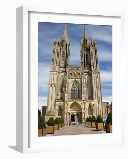 Notre Dame Cathedral Dating from the 14th Century, Coutances, Cotentin, Normandy, France, Europe-Guy Thouvenin-Framed Photographic Print