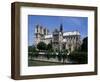 Notre Dame Cathedral from the Left Bank, Paris, France-Michael Short-Framed Photographic Print